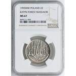 2 złote 1995, Katyń, NGC MS67