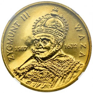 2 złote 1998 Zygmunt III Waza, NGC MS67