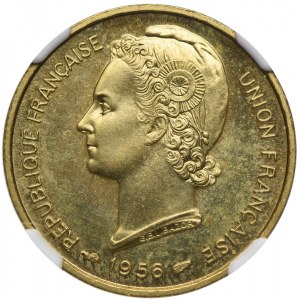 Togo, 10 franków 1956 ESSAI, NGC MS66 