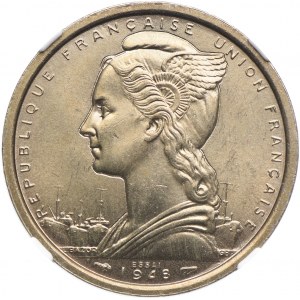 Togo, 2 franki 1948 ESSAI, NGC MS65