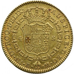 Hiszpania, Karol III, 4 escudo 1788 M, Madryt