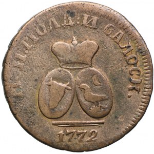 Rosja, Katarzyna II, 1 para/3 dengi, 1772