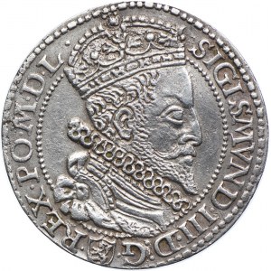 Szóstak, 1599 Malbork, Zygmunt III Waza, duża głowa króla