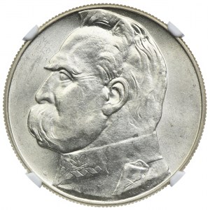 10 złotych 1936 Józef Piłsudski, NGC MS62