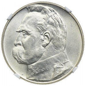 10 złotych 1939 Józef Piłsudski, NGC MS61