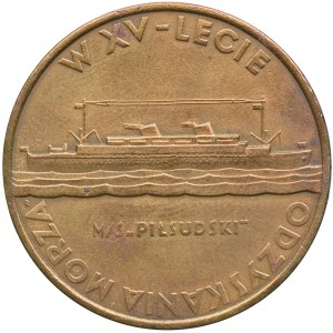 II RP, medal Liga Morska i Kolonialna 1935, 15-lecie odzyskania morza