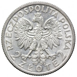 2 złote 1932, Głowa Kobiety
