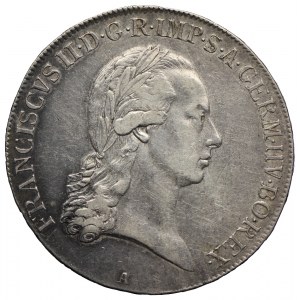 Austria, Franciszek II, 1/2 talara 1795 A, Wiedeń