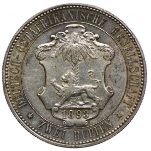 Niemiecka Afryka Wschodnia, Wilhelm II, 2 rupie 1893