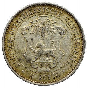 Niemiecka Afryka Wschodnia, Wilhelm II, 1/4 rupi 1901