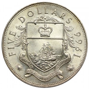 Bahamy, Elżbieta II, 5 dolarów 1966