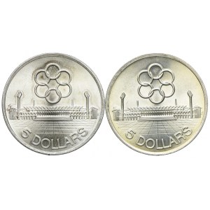 Singapur, zestaw 5 dolarów 1973, Igrzyska Azji Południowo-wschodniej (2szt.)