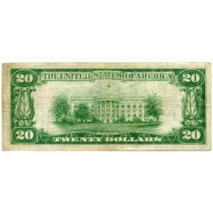 USA, 20 dolarów 1928 seria A, GOLD CERTIFICATE