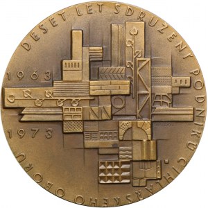 Medal, Czechosłowacja, 10-lecie stowarzyszenia przemysłu ceglarskiego 1963-73