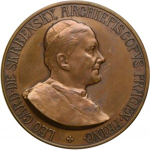 Medal, Czechy, kardynał Skrbensky, 20 rocznica intronizacji, 1910