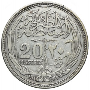 Egipt, 20 piastes 1916 