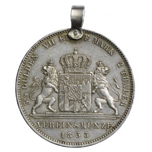 Niemcy, Bawaria, Maksymilian II, 3 ½ guldena / 2 talary 1853