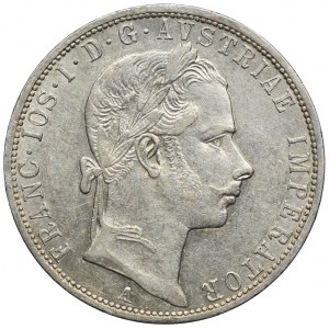 Austria, Franciszek Józef I, 1 floren 1858 A, Wiedeń