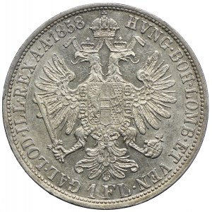 Austria, Franciszek Józef I, 1 floren 1858 A, Wiedeń