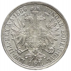 Austria, Franciszek Józef I, 1 floren 1886