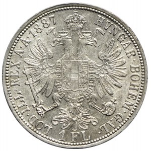 Austria, Franciszek Józef I, 1 floren 1887