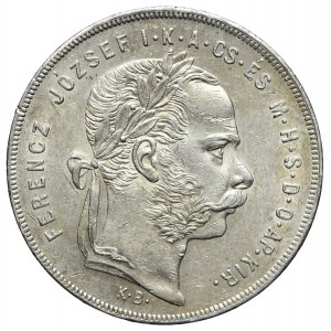 Austro-Węgry, Franciszek Józef I, 1 forint 1879 KB, Kremnica