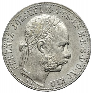 Austro-Węgry, Franciszek Józef I, 1 forint 1886 KB, Kremnica