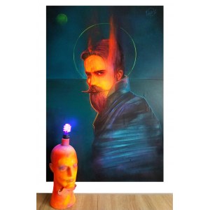 Campio, Fake Saint i Head Lamp (obraz i lampa), 2020