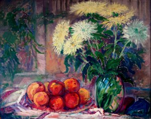 Jan Chwierut (1901-1973), Martwa natura z kwiatami i owocami