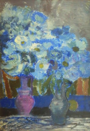 Henryk Krych (1905-1980), Martwa natura z kwiatami