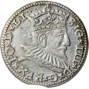 Zygmunt III Waza (1587–1632), trojak ryski, Ryga; 1591