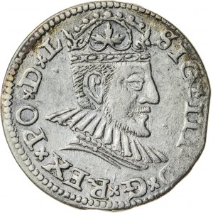 Zygmunt III Waza (1587–1632), trojak ryski, Ryga; 1591