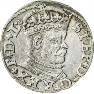 Stefan Batory (1576–1586), trojak ryski, Ryga; 1586