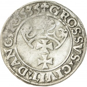 Zygmunt I Stary (1506–1548), grosz gdański, Gdańsk; 1535