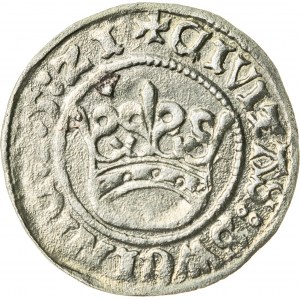 Śląsk, Ludwik II Jagiellończyk (1509-1526), półgrosz, Świdnica; 1521