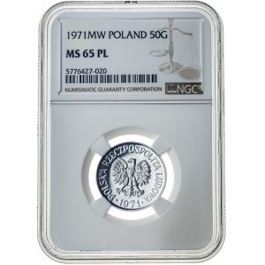 50 groszy 1971, MS 65 PL