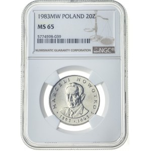 20 złotych 1983, MS 65, Marceli Nowotko