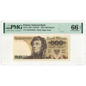 500 złotych 1976, Tadeusz Kościuszko, PMG 66 EPQ