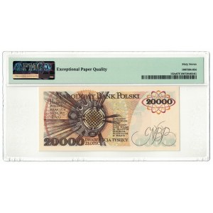20 000 złotych 1989, Maria Skłodowska-Curie, PMG 67 EPQ, 2ga NOTA ŚWIAT