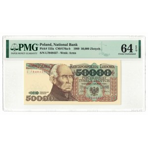 50 000 złotych 1989, Stanisław Staszic, PMG 64 EPQ