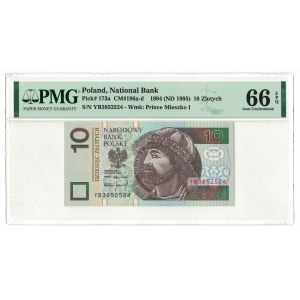 10 złotych 1994, Mieszko I, PMG 66 EPQ