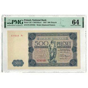 500 złotych 1947, PMG 64