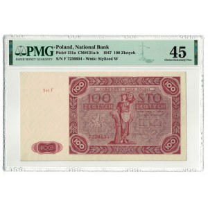 100 złotych 1947, PMG 45