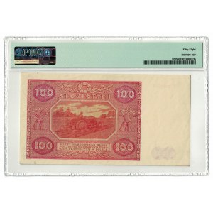 100 złotych 1946, PMG 58