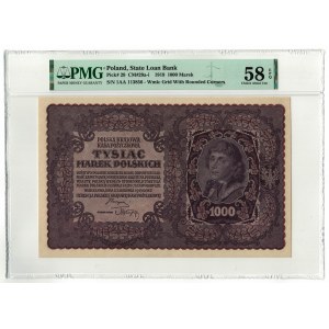 1 000 marek 1919, PMG 58 EPQ