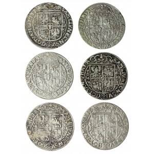 zestaw 10 szt. :Zygmunt III Waza (1587–1632), orty koronne, Bydgoszcz; 1621 (x3) i 1622 (x3), 1623 (x2) i 1624 (x2)