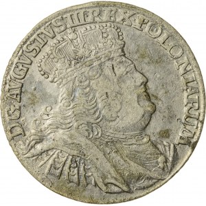 August III Sas (1733-1763), ort koronny, Lipsk; 1756 - efraimek