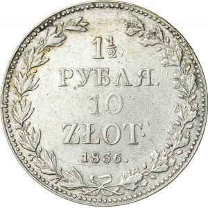 Królestwo Polskie, zabór rosyjski (1832–1841), 1 ½ rubla / 10 złotych, Warszawa; 1836