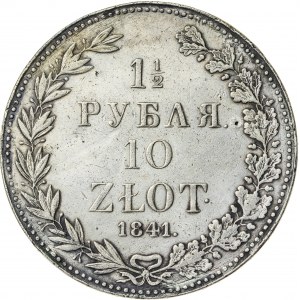 Królestwo Polskie, zabór rosyjski (1832–1841), 1 ½ rubla / 10 złotych, Warszawa; 1841, R1