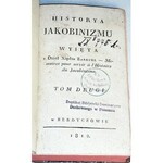 BARRUEL- HISTORYA JAKOBINIZMU t.2-gi wyd. 1812 masoneria